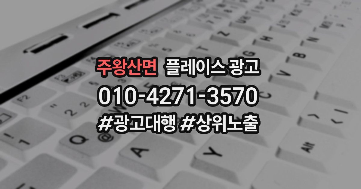 주왕산면 플레이스 광고