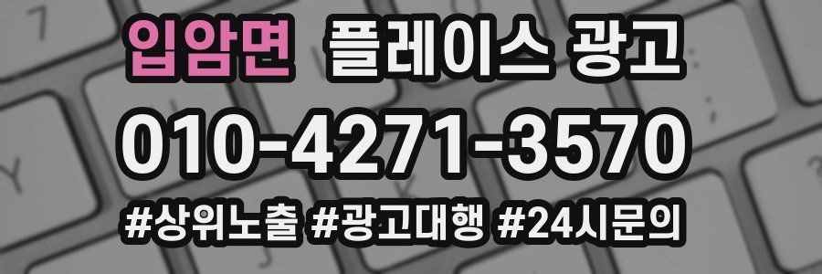 입암면 플레이스 광고