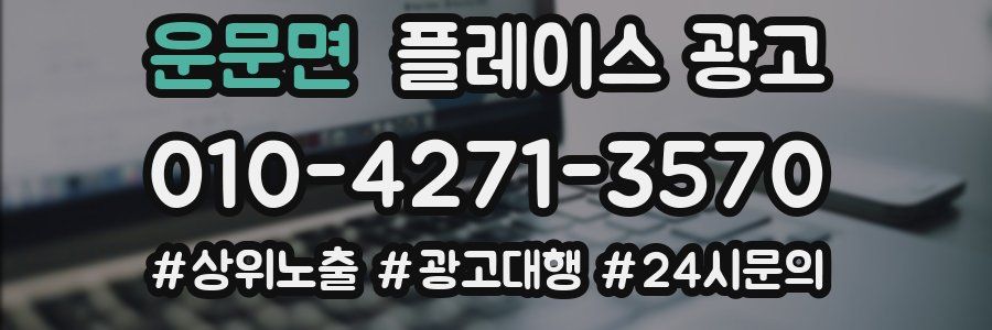 운문면 플레이스 광고