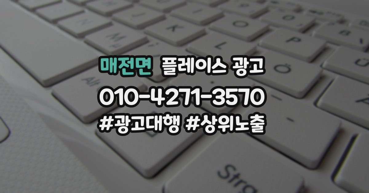 매전면 플레이스 광고