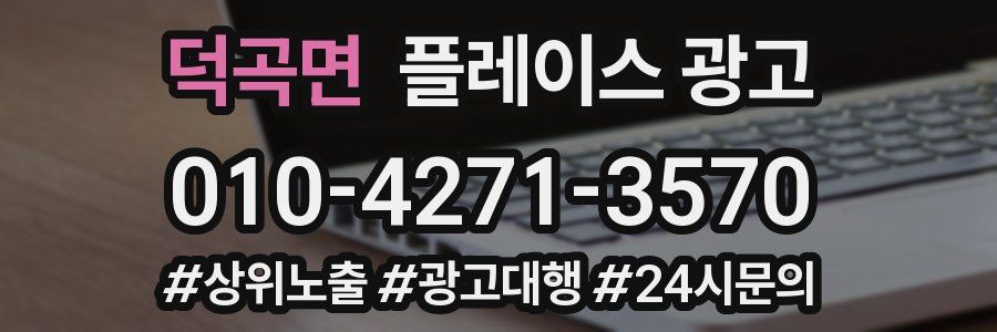 덕곡면 플레이스 광고