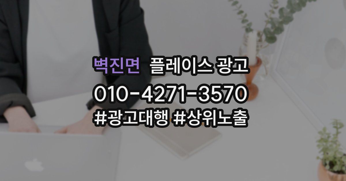 벽진면 플레이스 광고
