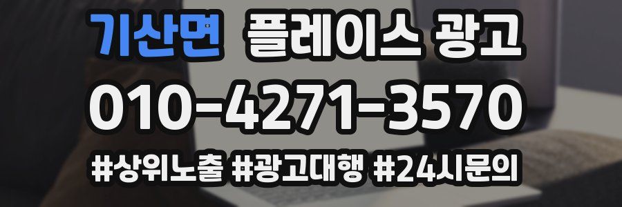 기산면 플레이스 광고
