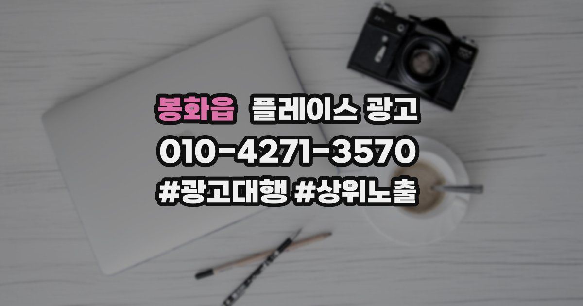 봉화읍 플레이스 광고