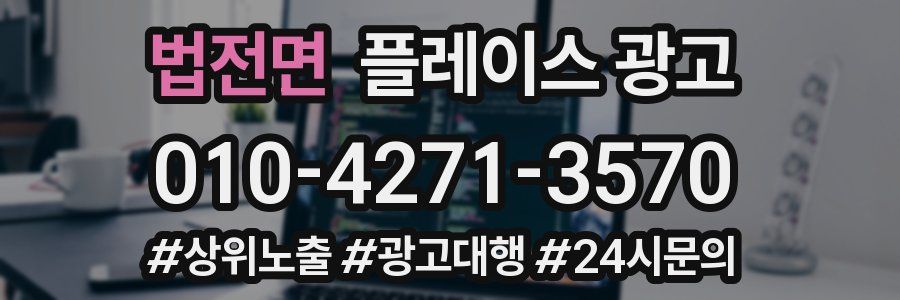 법전면 플레이스 광고