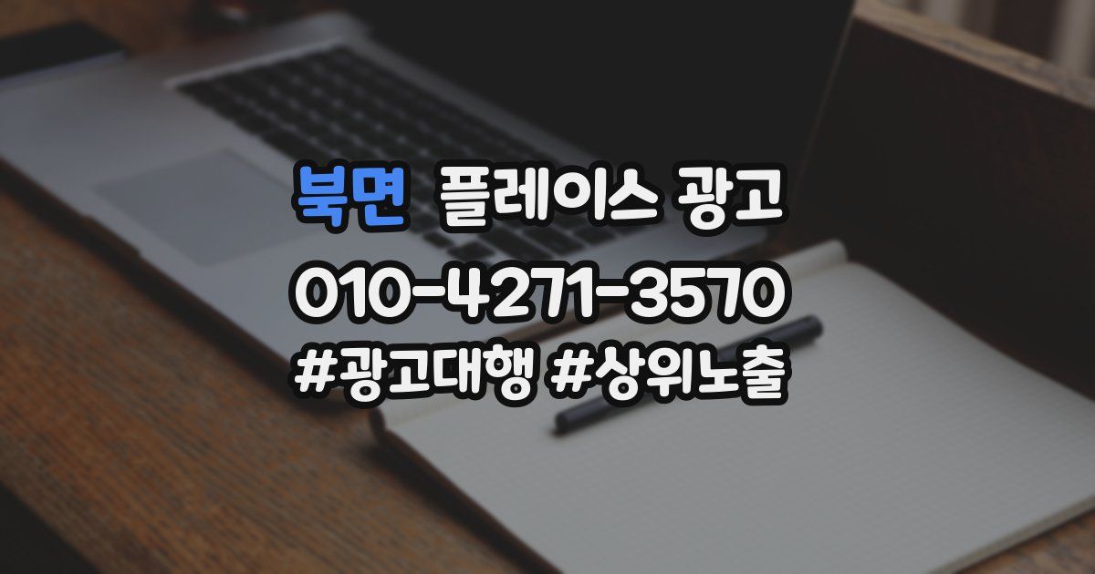 북면 플레이스 광고