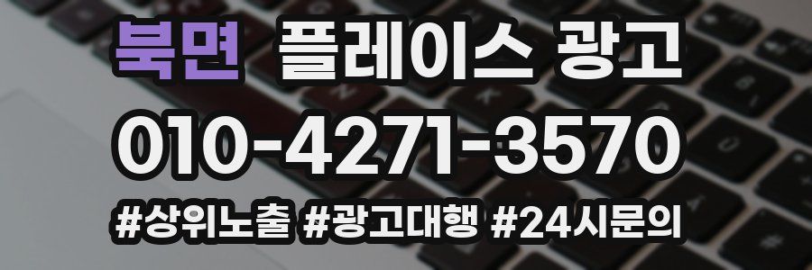 북면 플레이스 광고
