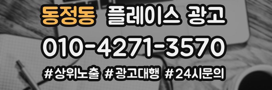 동정동 플레이스 광고