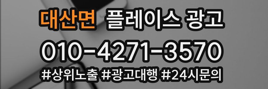 대산면 플레이스 광고