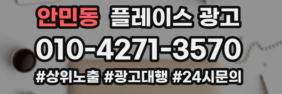 안민동 플레이스 광고