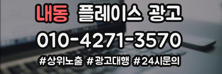 내동 플레이스 광고
