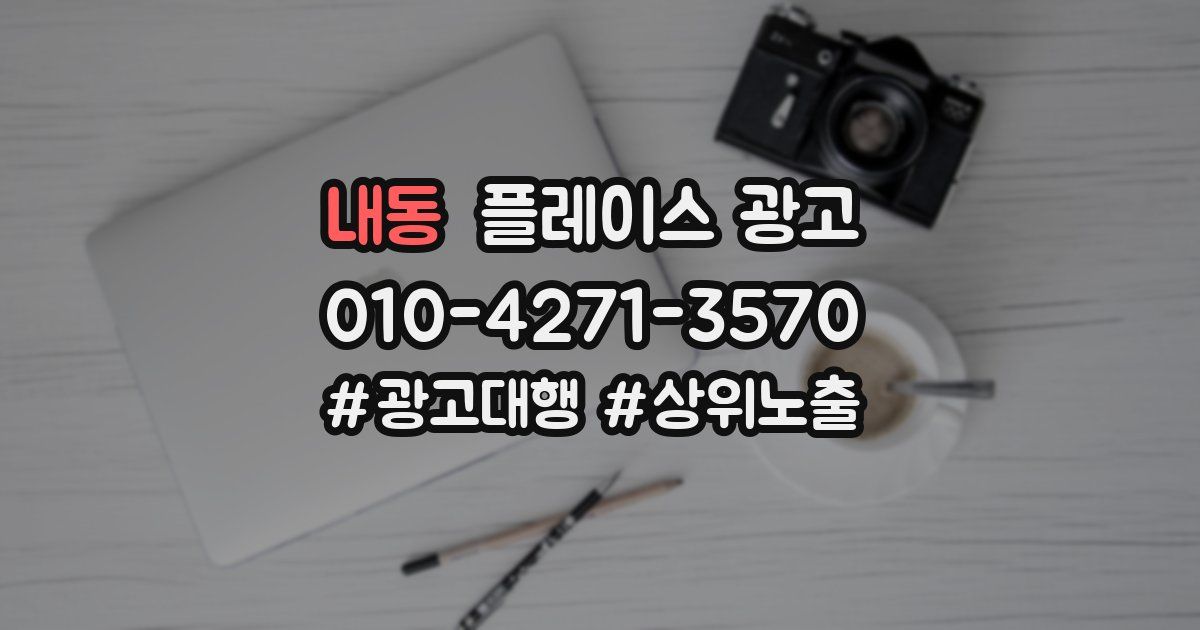 내동 플레이스 광고