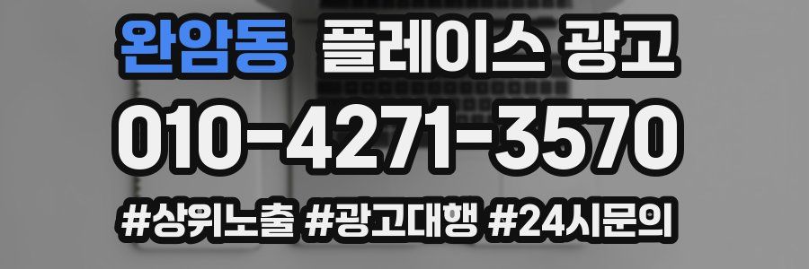 완암동 플레이스 광고