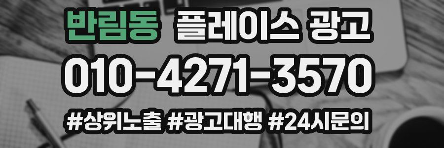 반림동 플레이스 광고