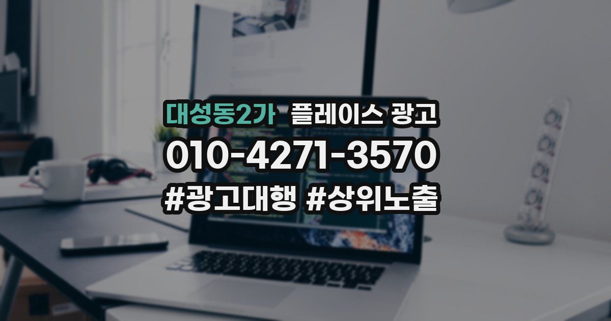 대성동2가 플레이스 광고