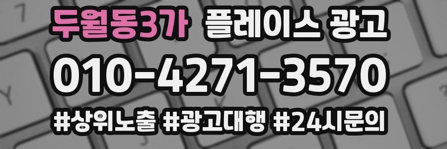 두월동3가 플레이스 광고