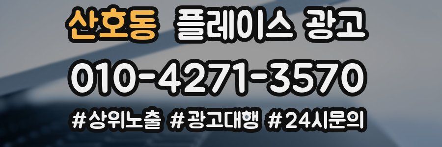산호동 플레이스 광고