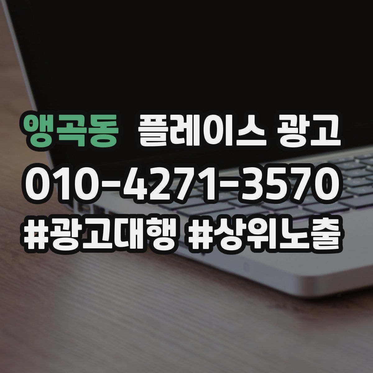 앵곡동 플레이스 광고