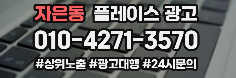 자은동 플레이스 광고