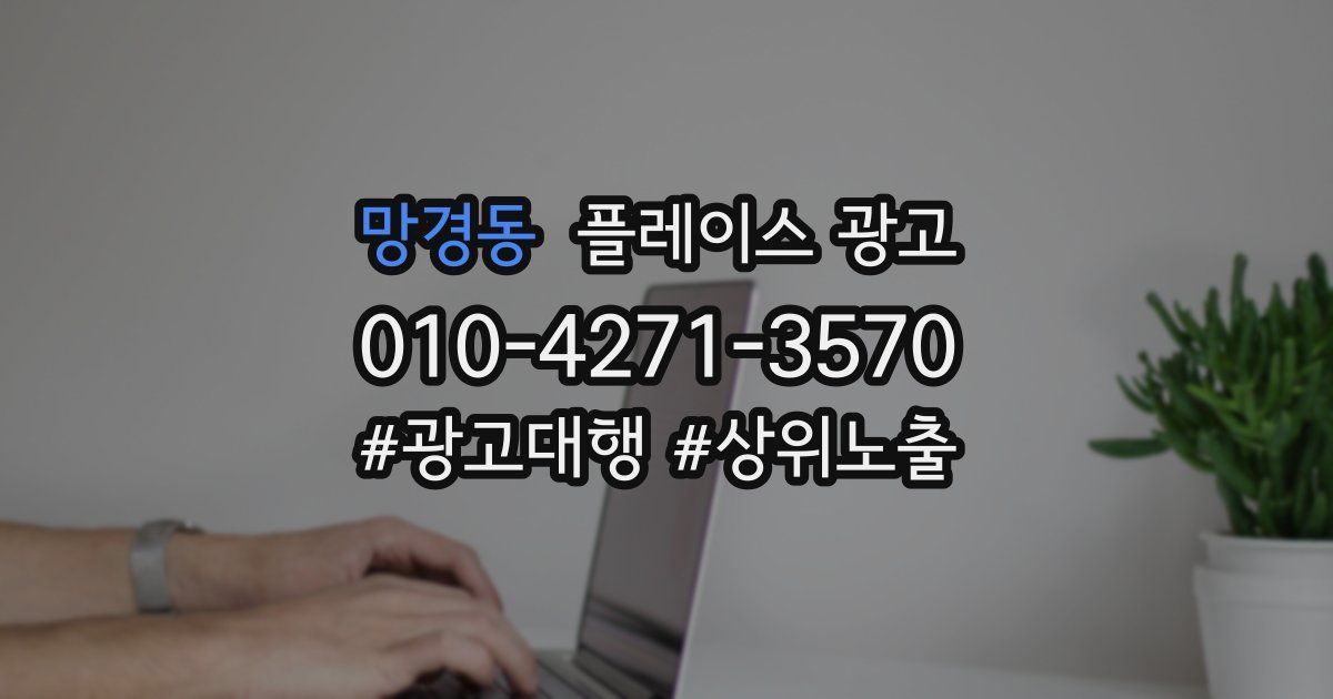 망경동 플레이스 광고