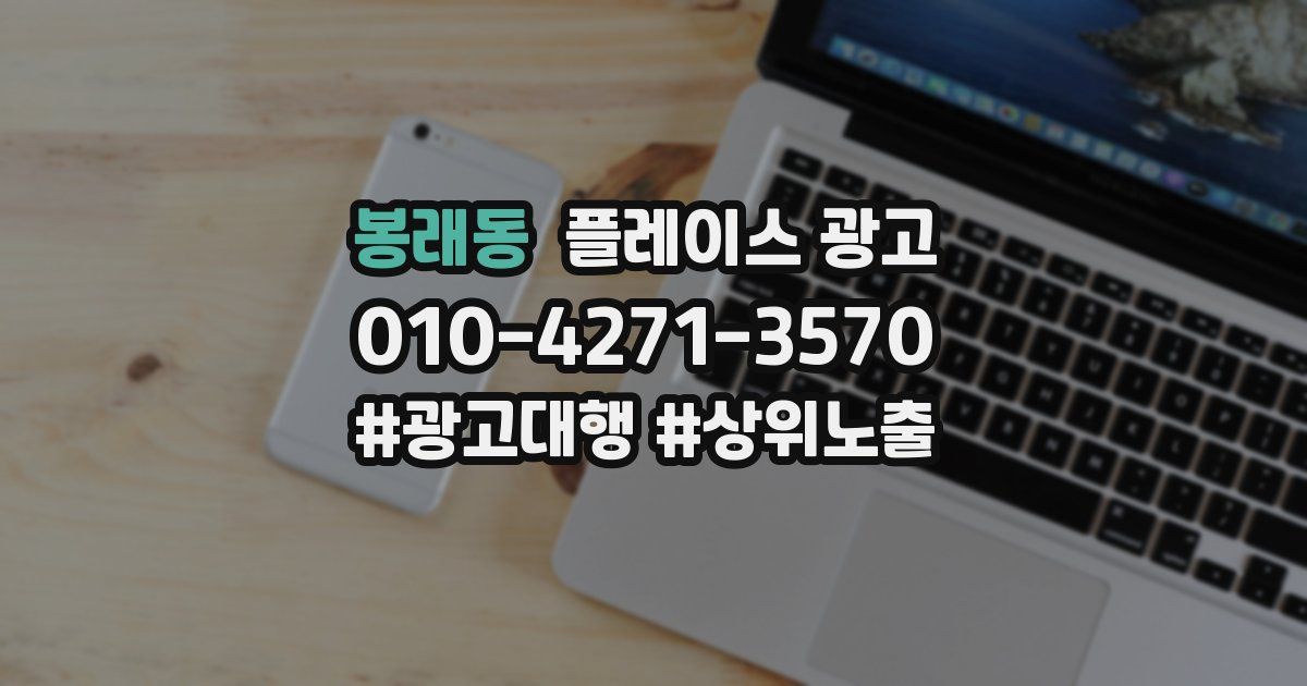 봉래동 플레이스 광고