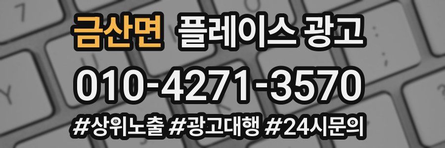 금산면 플레이스 광고