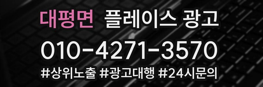 대평면 플레이스 광고