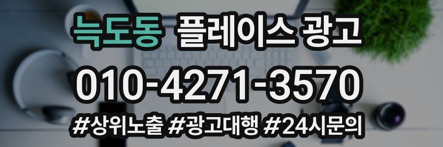 늑도동 플레이스 광고