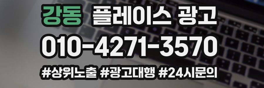 강동 플레이스 광고