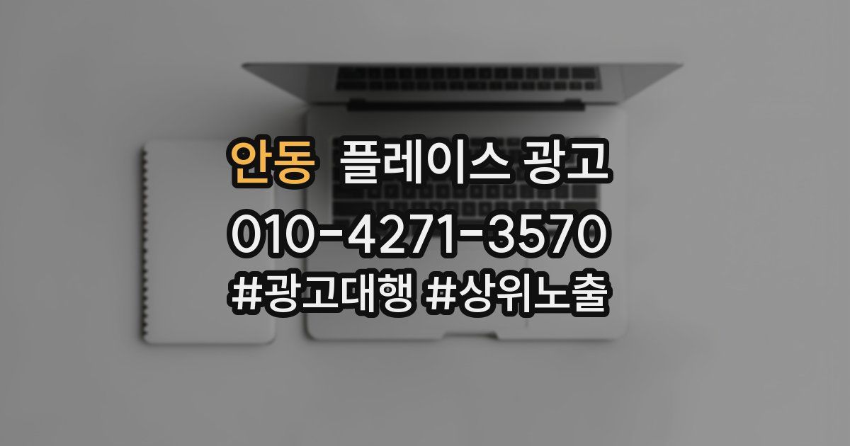 안동 플레이스 광고