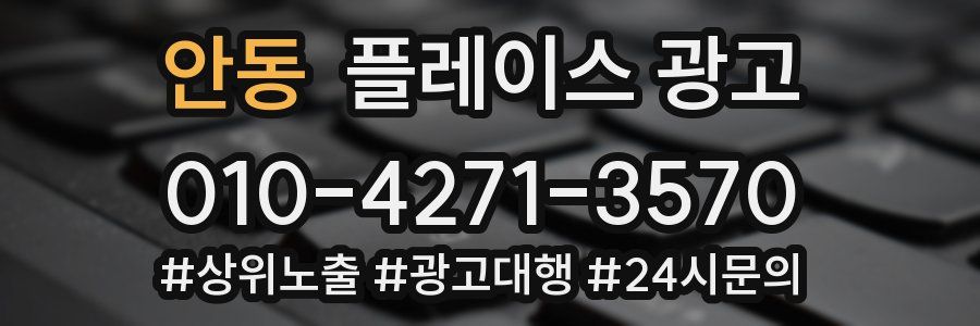 안동 플레이스 광고