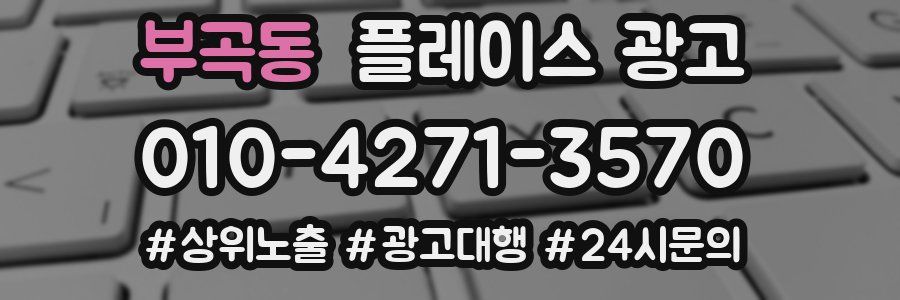 부곡동 플레이스 광고