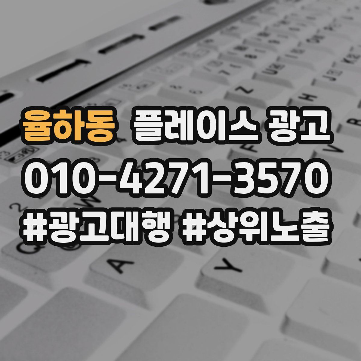 율하동 플레이스 광고
