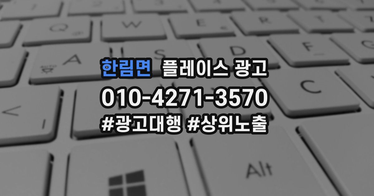 한림면 플레이스 광고