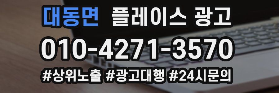 대동면 플레이스 광고