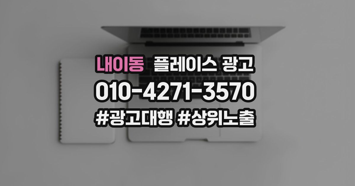내이동 플레이스 광고