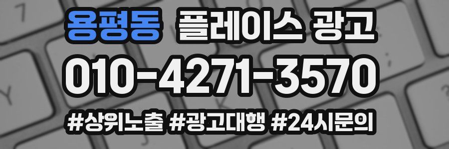 용평동 플레이스 광고