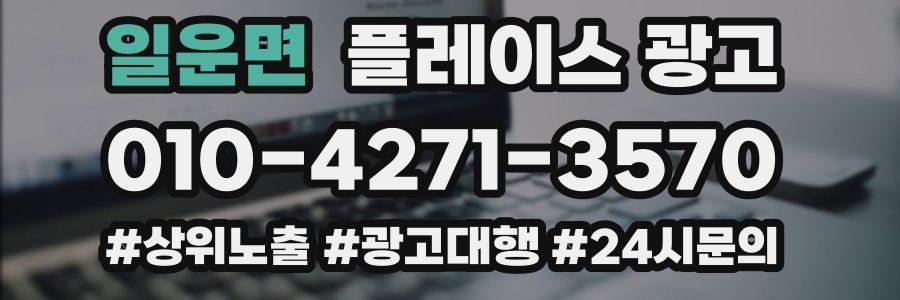 일운면 플레이스 광고