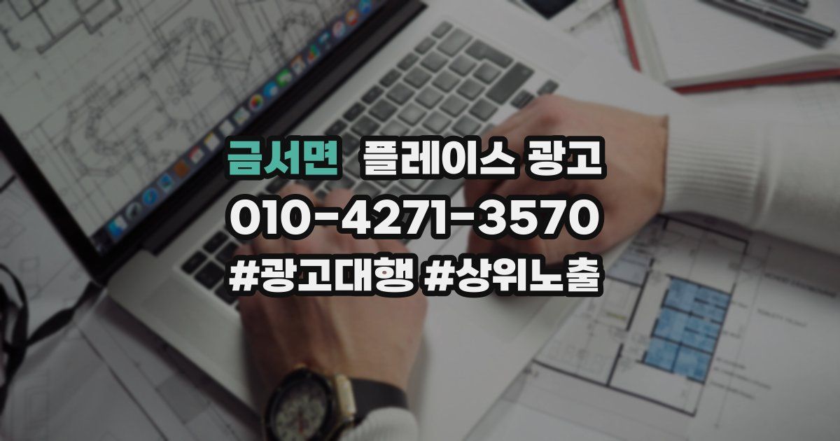 금서면 플레이스 광고