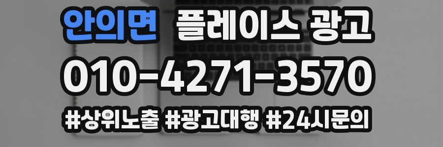 안의면 플레이스 광고