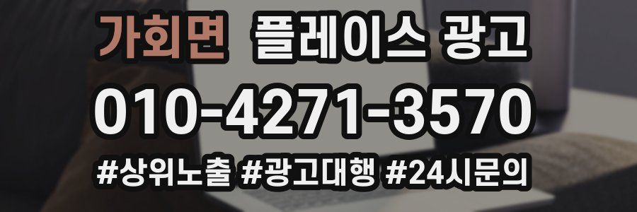 가회면 플레이스 광고