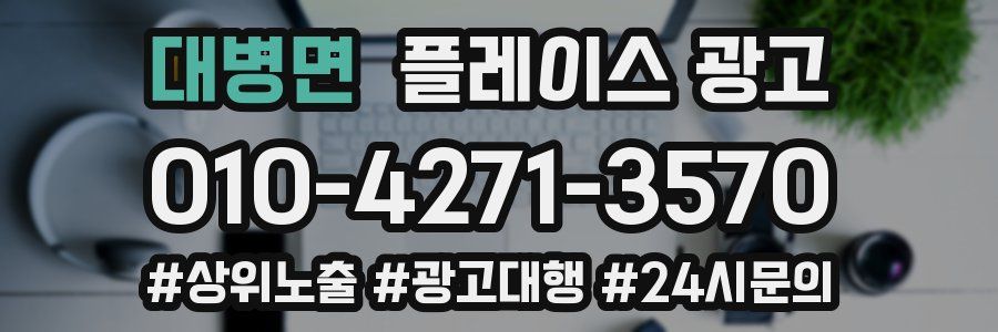 대병면 플레이스 광고