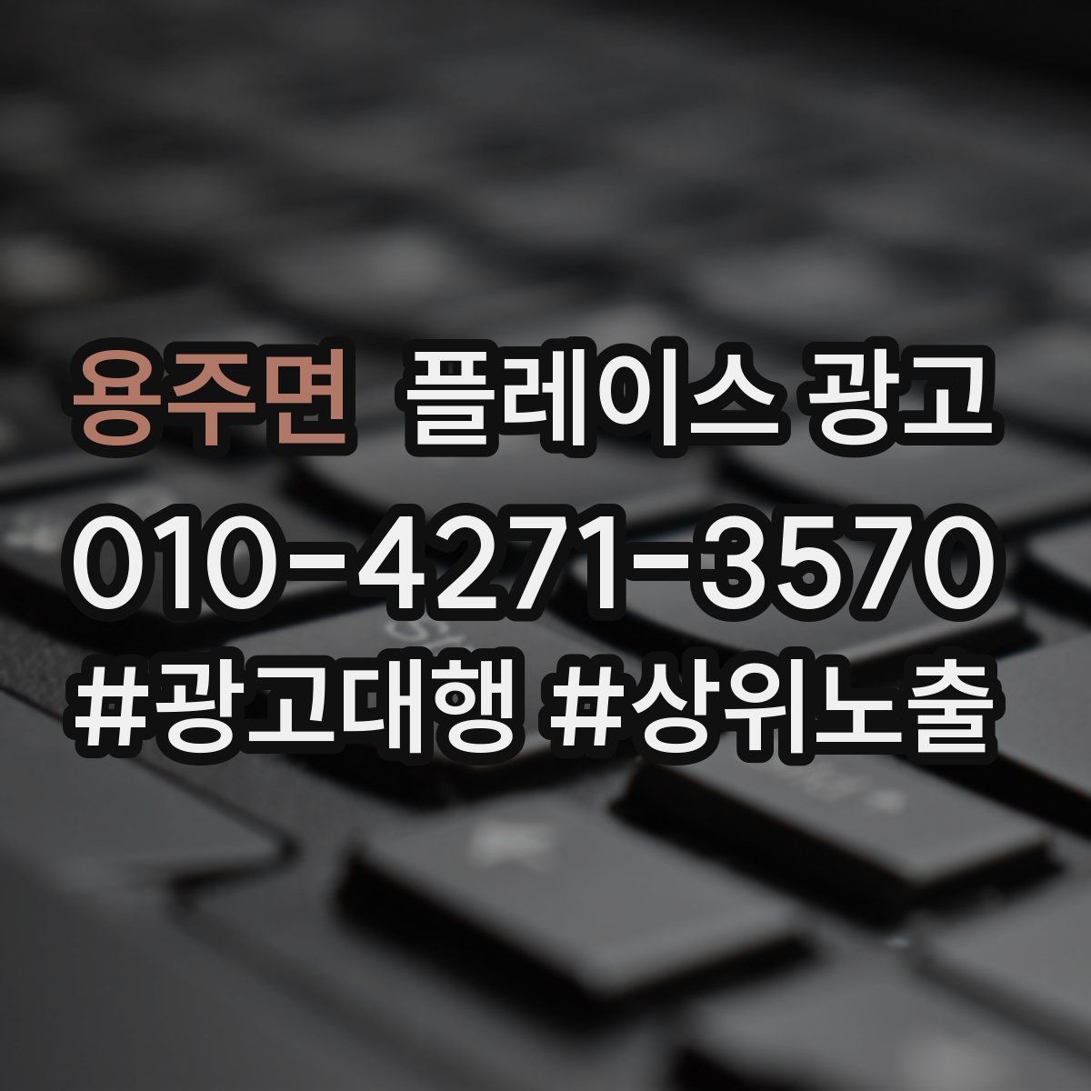 용주면 플레이스 광고