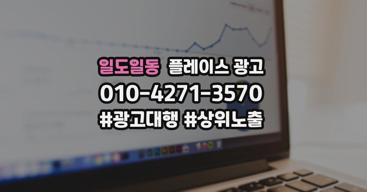 일도일동 플레이스 광고