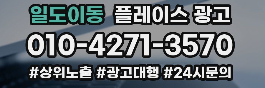 일도이동 플레이스 광고