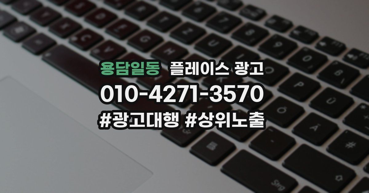 용담일동 플레이스 광고