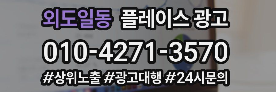 외도일동 플레이스 광고