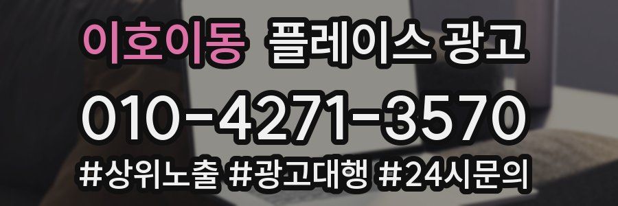 이호이동 플레이스 광고