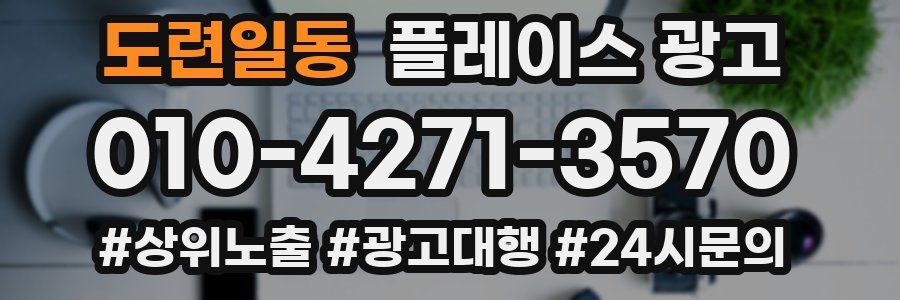 도련일동 플레이스 광고