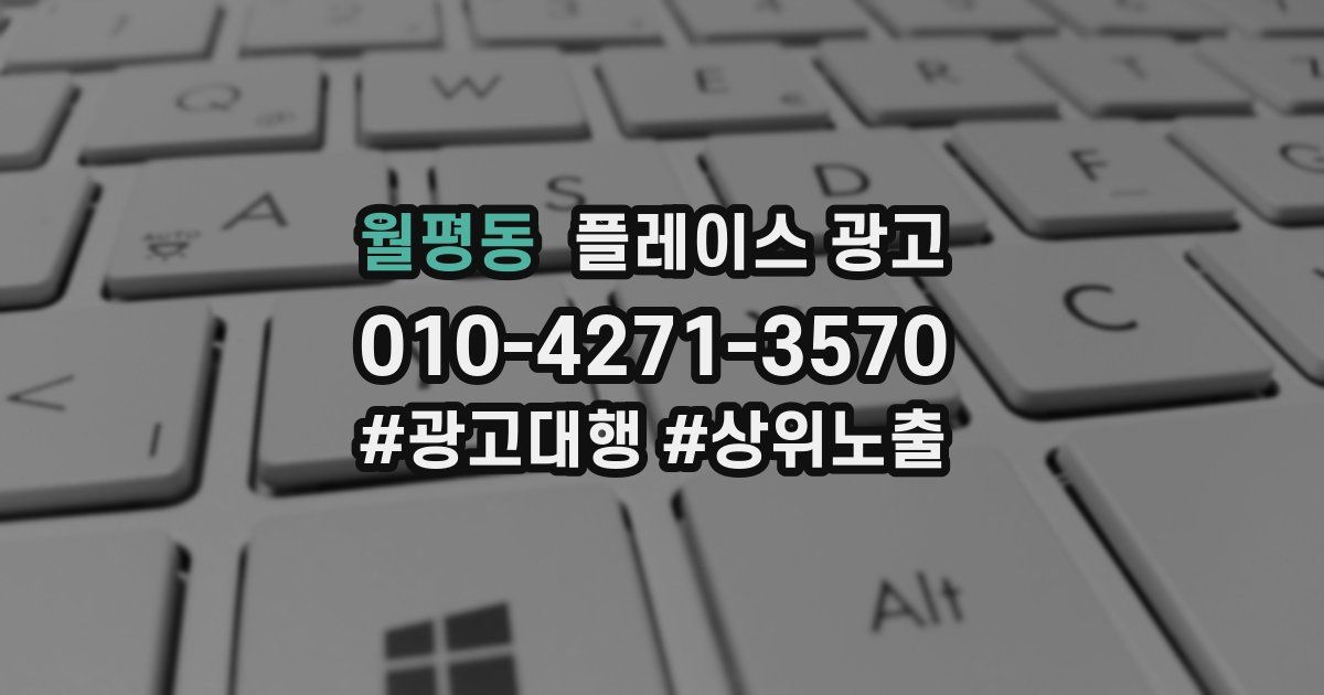 월평동 플레이스 광고